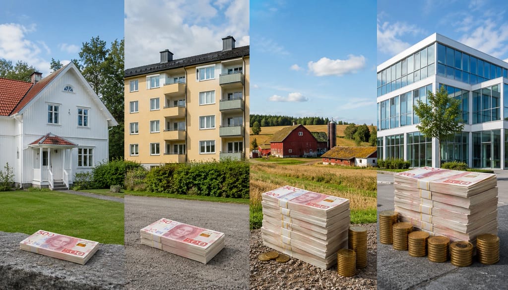 Kontantinsats olika fastigheter