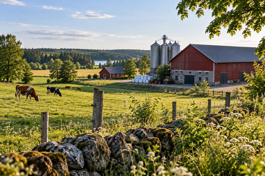 Värdering av lantbruksfastighet - - Byggnader, åkermark och skog