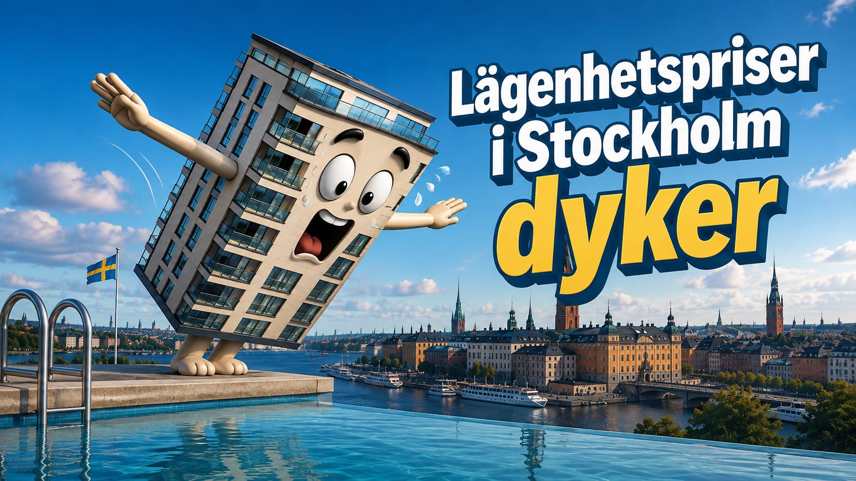 Priser på lägenheter i Stockholm dyker